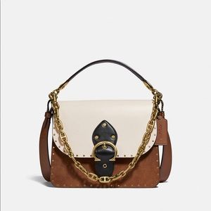 * Bestseller* Coach Beat Shoulder Bag in Colorblock with Rivets